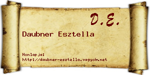 Daubner Esztella névjegykártya